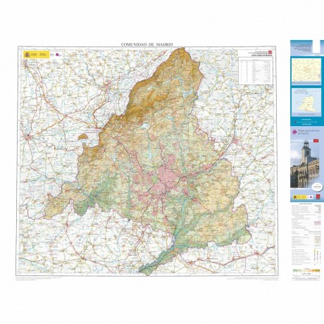Mapa autonómico Comunidad de Madrid escala 1:200.000